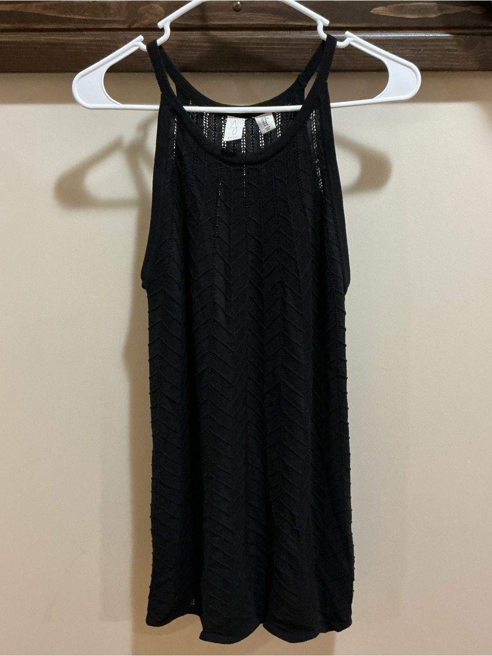 Joie Black Crochet Knit Dress or Cover Up Size M